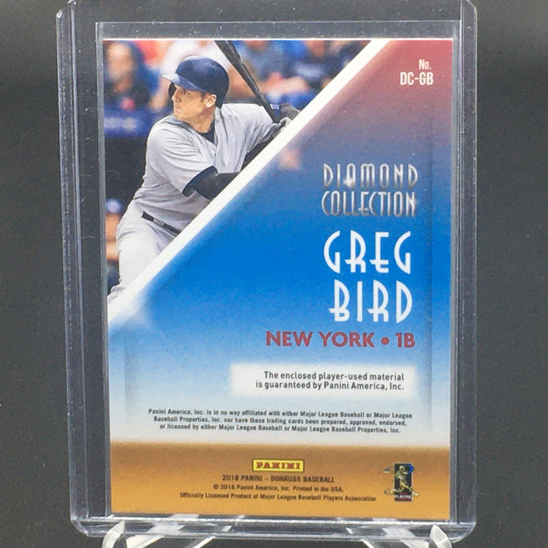 2018 PANINI DONRUSS - DIAMOND COLLECTION - G. BIRD -