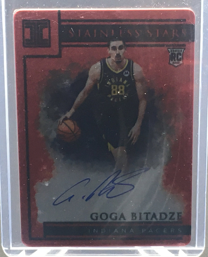 2019 PANINI IMPECCABLE - STAINLESS STARS - G. BITADZE - #ST-GGB - #'D/60 - AUTOGRAPH - RED - RC