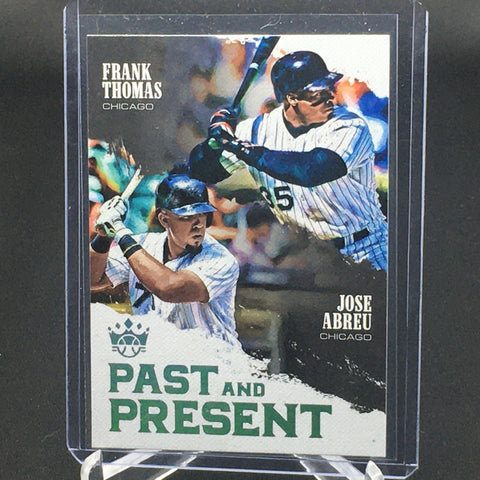 2018 PANINI DONRUSS DIAMOND KINGS - PAST AND PRESENT - F. THOMAS / J. ABREU - #PP6