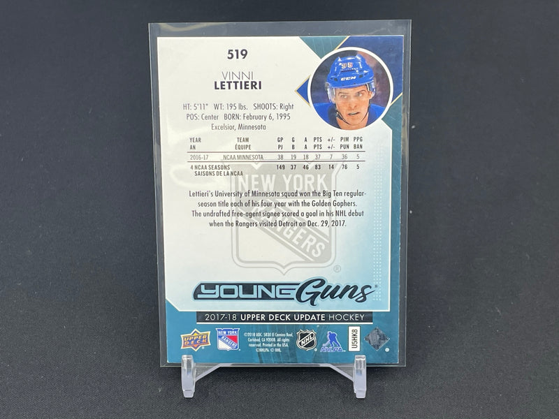 2017 UPPER DECK UPDATE - YOUNG GUNS - V. LETTIERI -