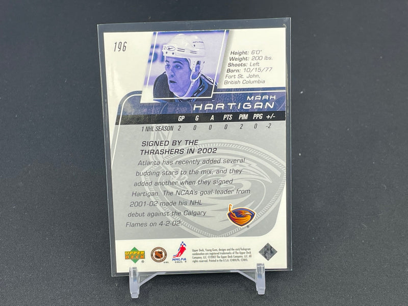 2002 UPPER DECK - YOUNG GUNS - M. HARTIGAN -