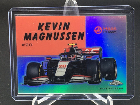 2020 TOPPS CHROME F1 - WORLD ON WHEELS - K. MAGNUSSEN - #54W-34