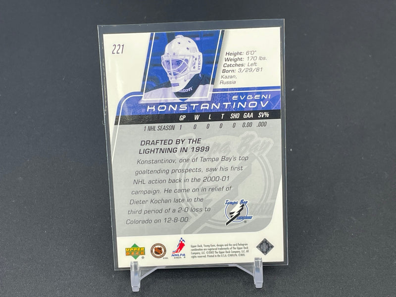 2002 UPPER DECK - YOUNG GUNS - E. KONSTANTINOV -