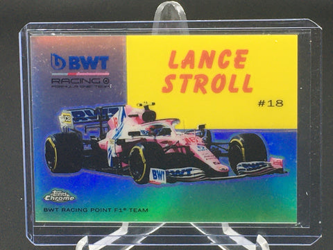 2020 TOPPS CHROME F1 - WORLD ON WHEELS - L. STROLL - #54W-11