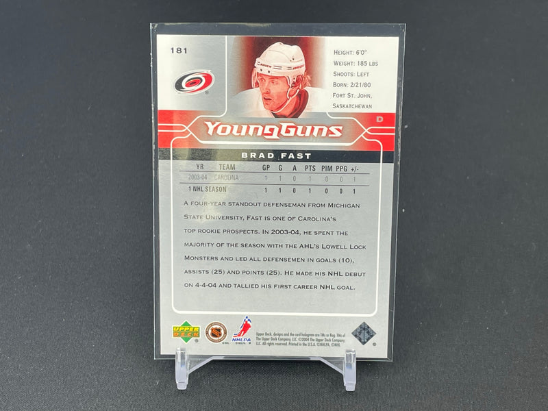 2004 UPPER DECK - YOUNG GUNS - B. FAST -