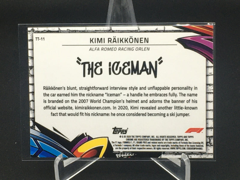 2020 TOPPS CHROME F1 - THE ICEMAN - K. RAIKKONEN -
