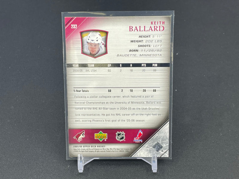 2005 UPPER DECK - YOUNG GUNS - K. BALLARD -