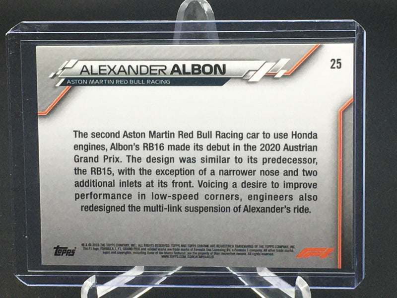 2020 TOPPS CHROME F1 - A. ALBON -