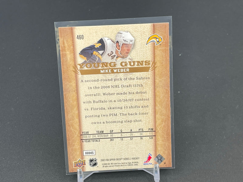 2007 UPPER DECK SERIES TWO - YOUNG GUNS - M. WEBER -