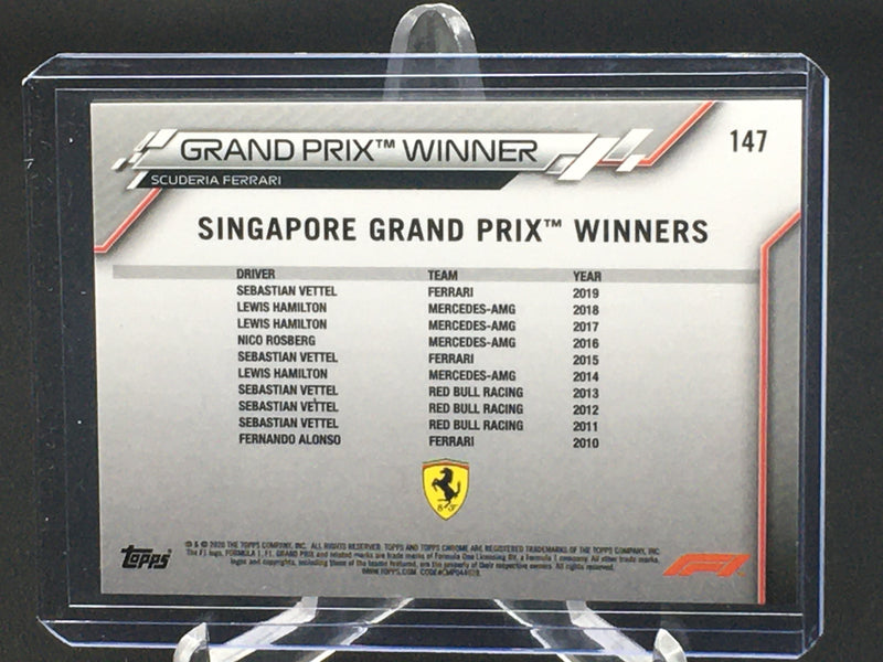 2020 TOPPS CHROME F1 - GRAND PRIX WINNER SINGAPORE - S. VETTEL -
