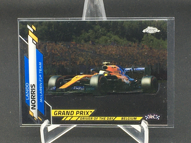 2020 TOPPS CHROME F1 - GRAND PRIX DRIVER OF THE DAY - L. NORRIS -