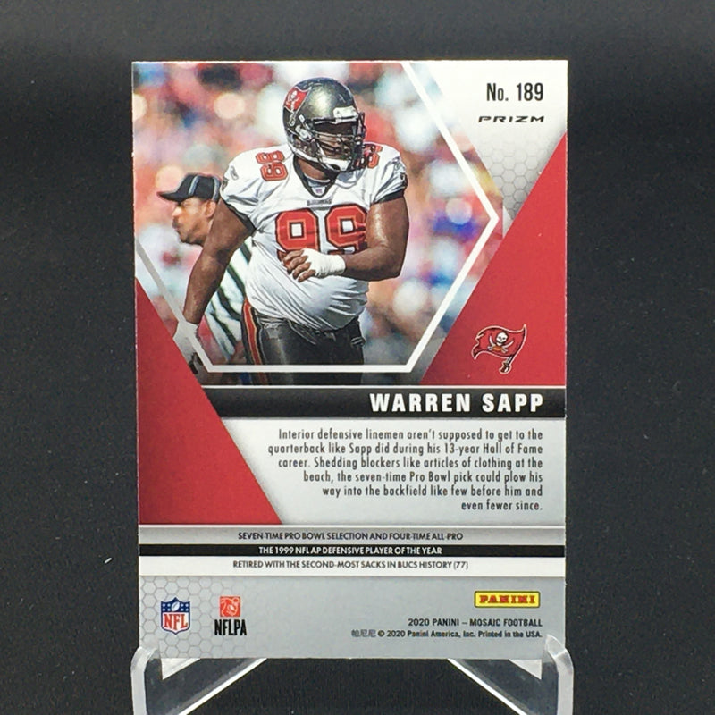 2020 PANINI MOSAIC - NO HUDDLE - SILVER DISCO - W. SAPP -