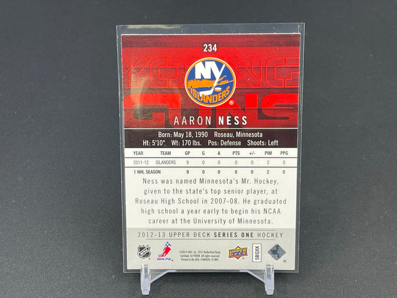 2012 UPPER DECK SERIES ONE - YOUNG GUNS - A. NESS -