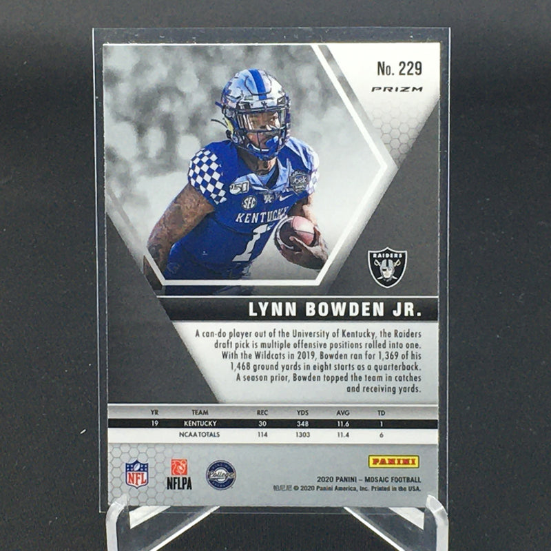 2020 PANINI MOSAIC - NO HUDDLE - SILVER DISCO - L. BOWDEN JR. -