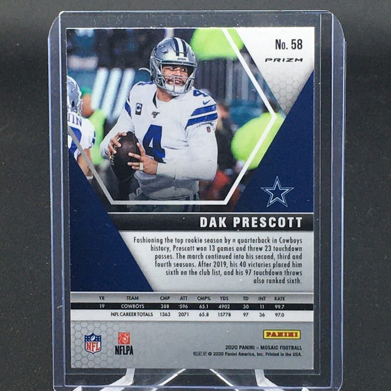 2020 PANINI MOSAIC - NO HUDDLE - SILVER DISCO - D. PRESCOTT -