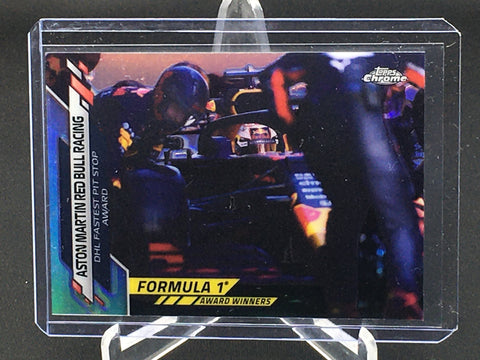 2020 TOPPS CHROME F1 - SILVER REFRACTOR - FORMULA 1 AWARD WINNERS - A. MARTIN RED BULL RACING - #194