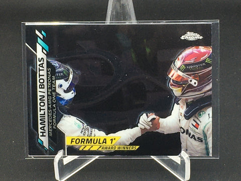 2020 TOPPS CHROME F1 - FORMULA 1 AWARD WINNERS -  L. HAMILTON/ V. BOTTAS - #196