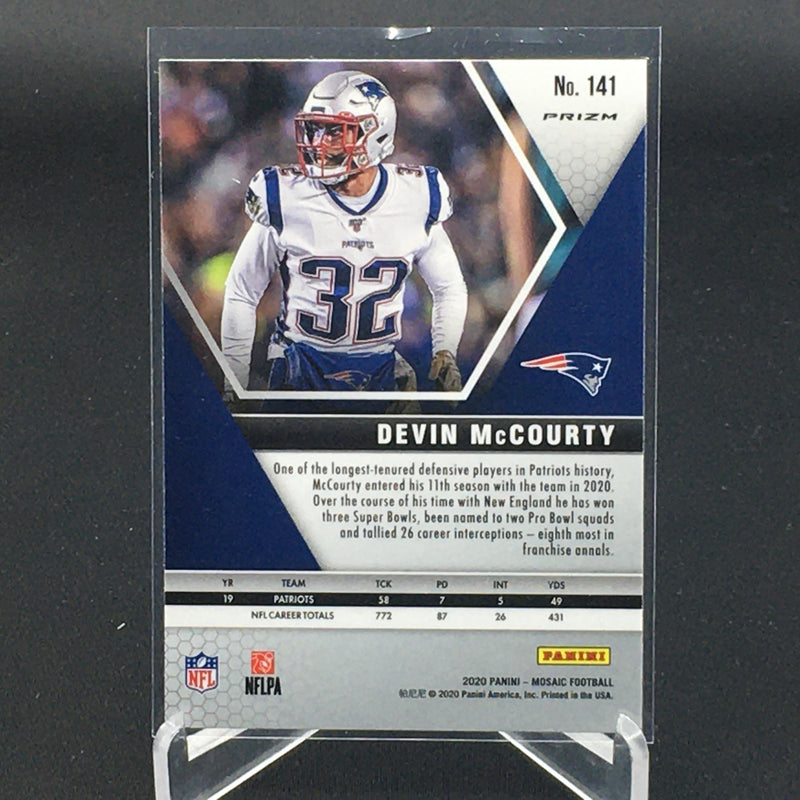 2020 PANINI MOSAIC - PINK CAMO PRIZM - D. McCOURTY -