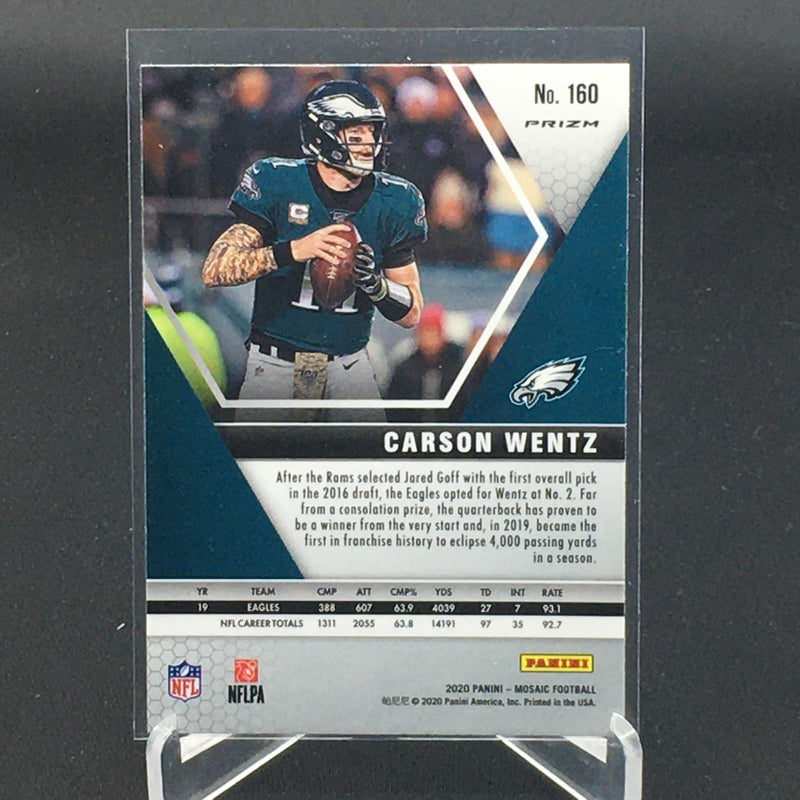 2020 PANINI MOSAIC - PINK CAMO PRIZM - C. WENTZ -