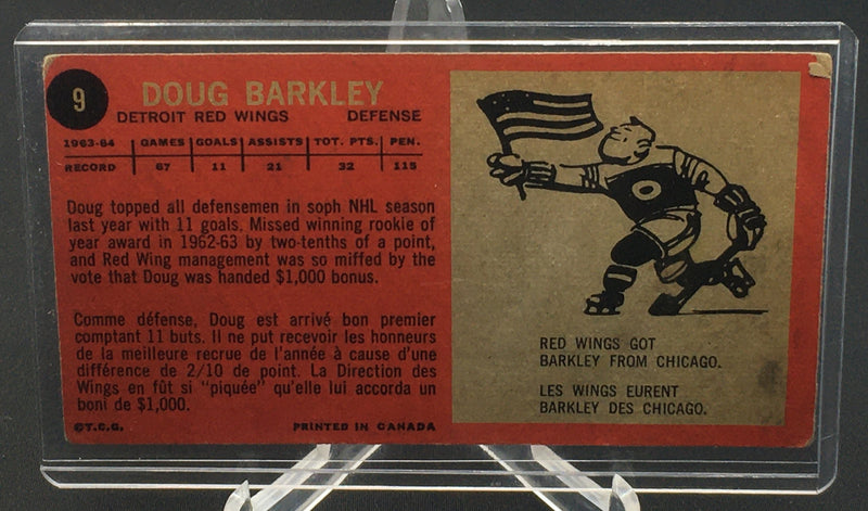 1964 TOPPS TALLBOY - D. BARKLEY -