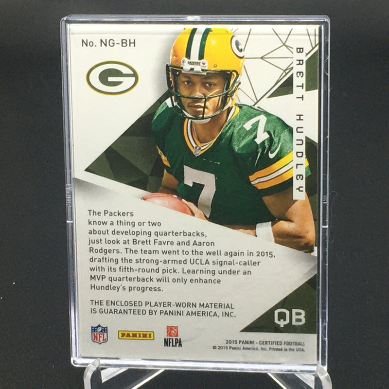 2015 PANINI CERTIFIED - NEW GENERATION - B. HUNDLEY - #NG-BH - #'D/799 - RELIC - RC