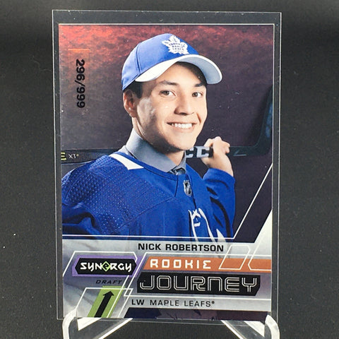 2020 UPPER DECK SYNERGY - ROOKIE JOURNEY - N. ROBERTSON - #RJ-NR - #'D/999 - RC