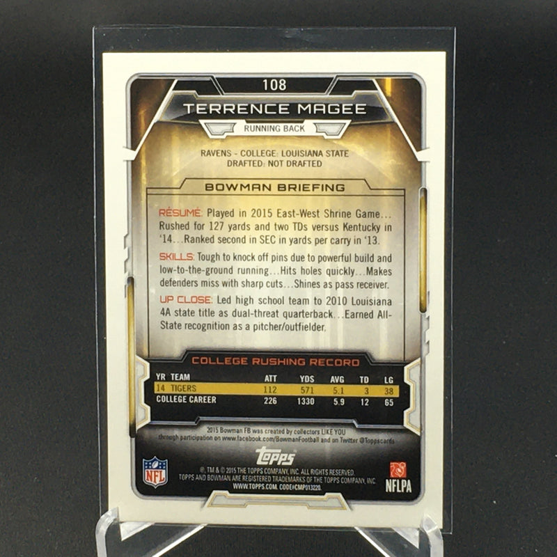 2015 TOPPS BOWMAN - T. MAGEE -