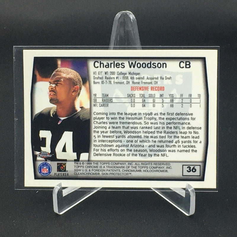 1999 TOPPS CHROME - C. WOODSON -