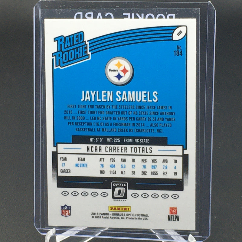 2018 PANINI DONRUSS OPTIC - RATED ROOKIE - J. SAMUELS -