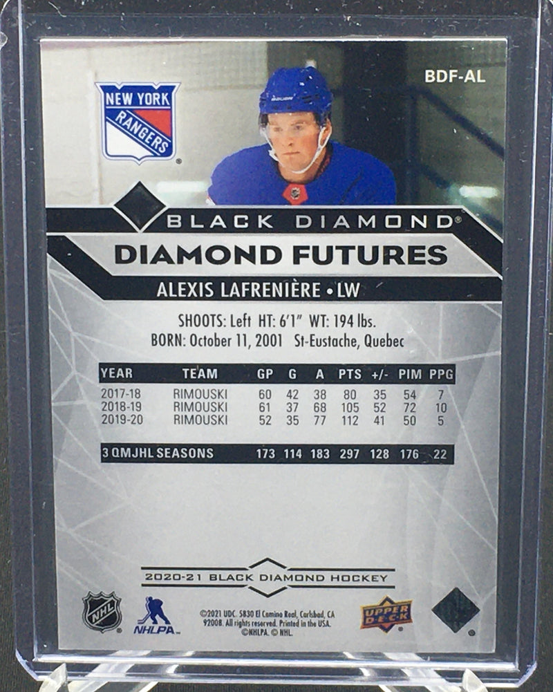 2020 UPPER DECK BLACK DIAMOND - A. LAFRENIERE - #BDF-AL - #'D/349