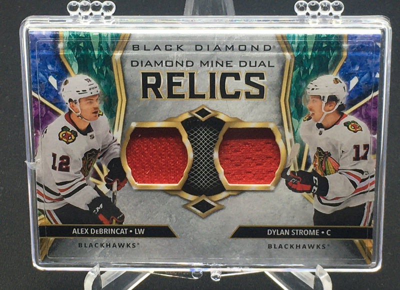 2020 UPPER DECK BLACK DIAMOND - A. DEBRINCAT/D. STROME - #DMDR-SD -  #'D/349 - DUAL JERSEY