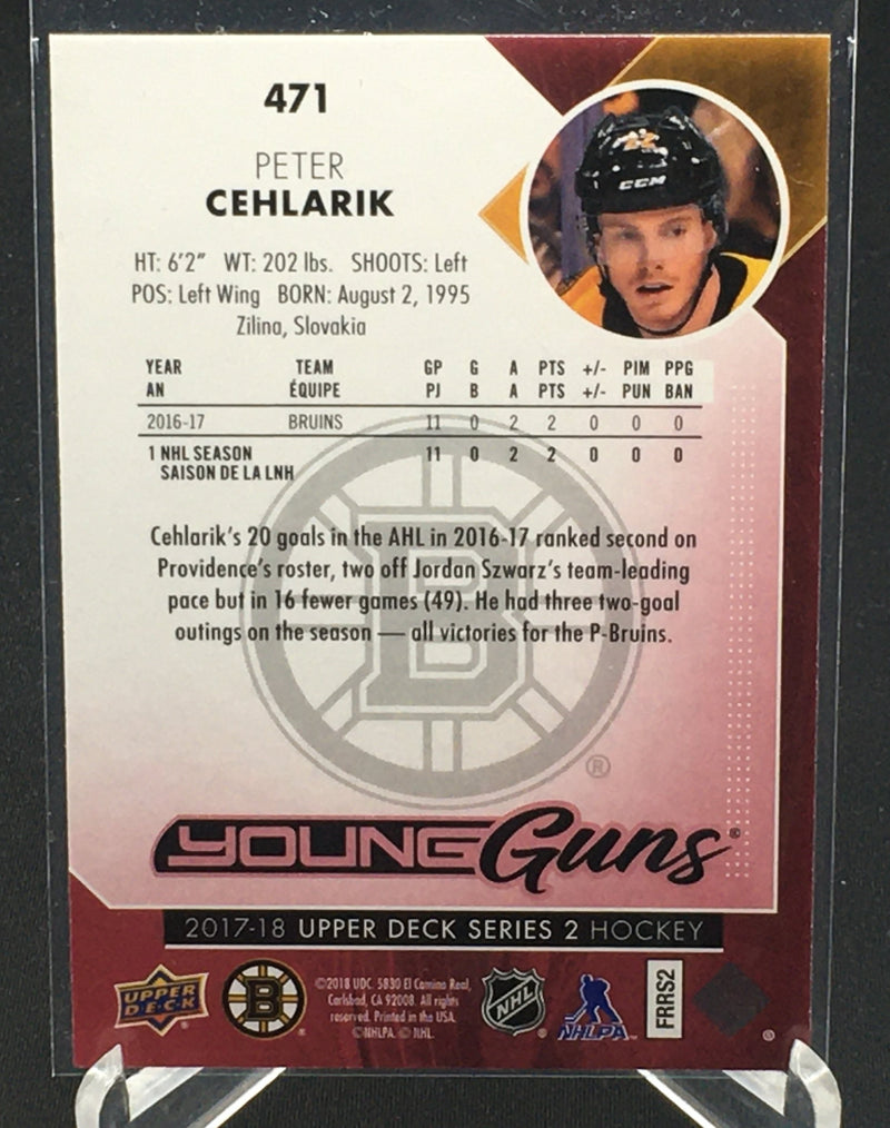 2017 UPPER DECK SERIES TWO - YOUNG GUNS EXCLUSIVES - P. CEHLARIK - #471 - #'D/100 - RC