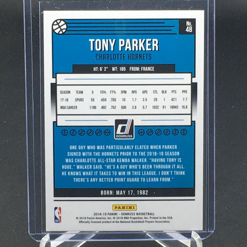 2018 PANINI DONRUSS - T. PARKER -