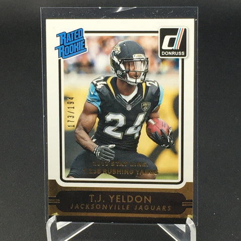 2015 PANINI DONRUSS - RATED ROOKIE - T. YELDON - #212 - #'D/194 - RC