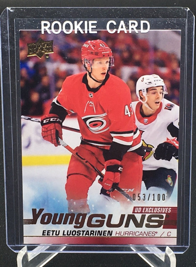 2019 UPPER DECK SERIES TWO - EXCLUSIVES - YOUNG GUNS - E. LUOSTARINEN - #490 - #'D/100 - RC