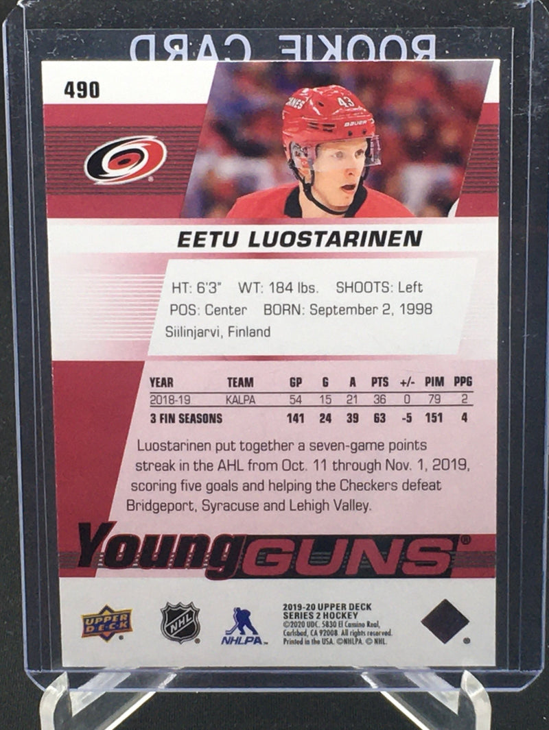 2019 UPPER DECK SERIES TWO - EXCLUSIVES - YOUNG GUNS - E. LUOSTARINEN - #490 - #'D/100 - RC