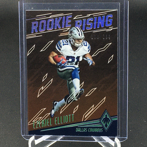 2016 PANINI PHOENIX - ORANGE - ROOKIE RISING - E. ELLIOTT - #RR-EE - #'D/299 - RC