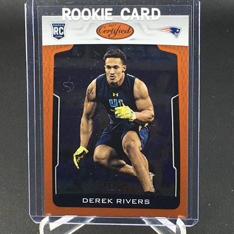 2017 PANINI CERTIFIED - ORANGE - D. RIVERS - #196 - #'D/199 - RC