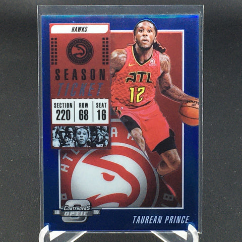 2018 PANINI CONTENDERS OPTIC- BLUE PRIZM - SEASON TICKET - T. PRINCE - #26 - #'D/99