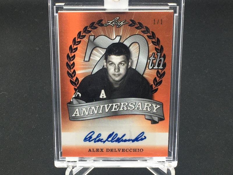 2018 LEAF TRADING CARDS - 70TH ANNIVERSARY - A. DELVECCHIO