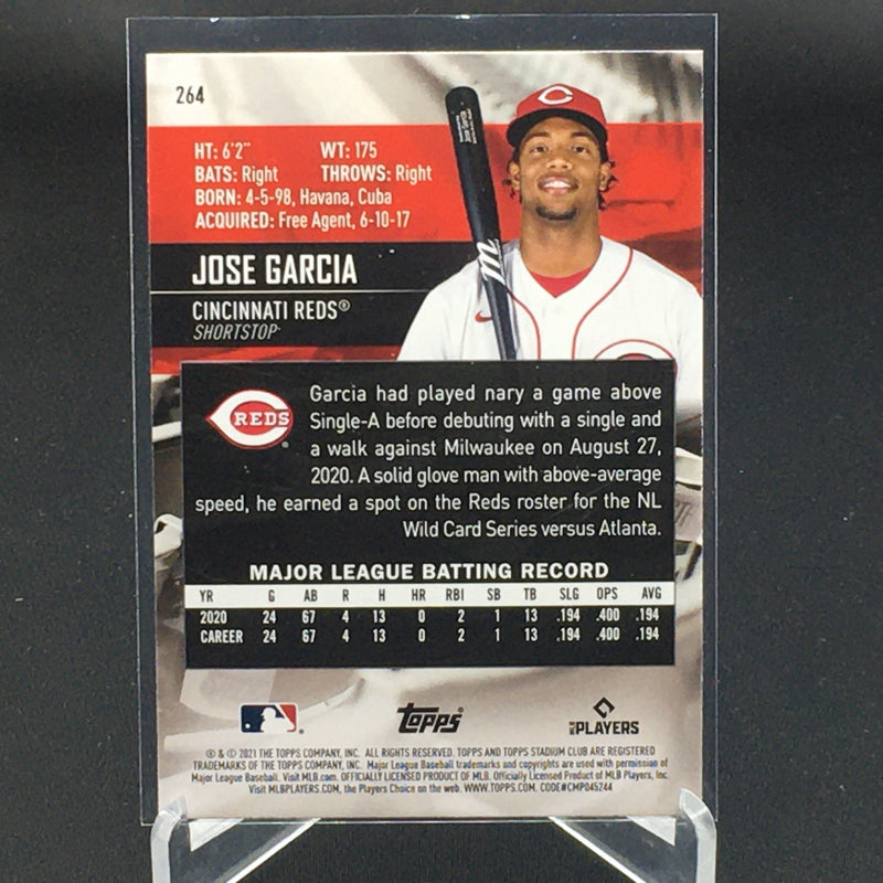 2021 TOPPS STADIUM CLUB - J. GARCIA -