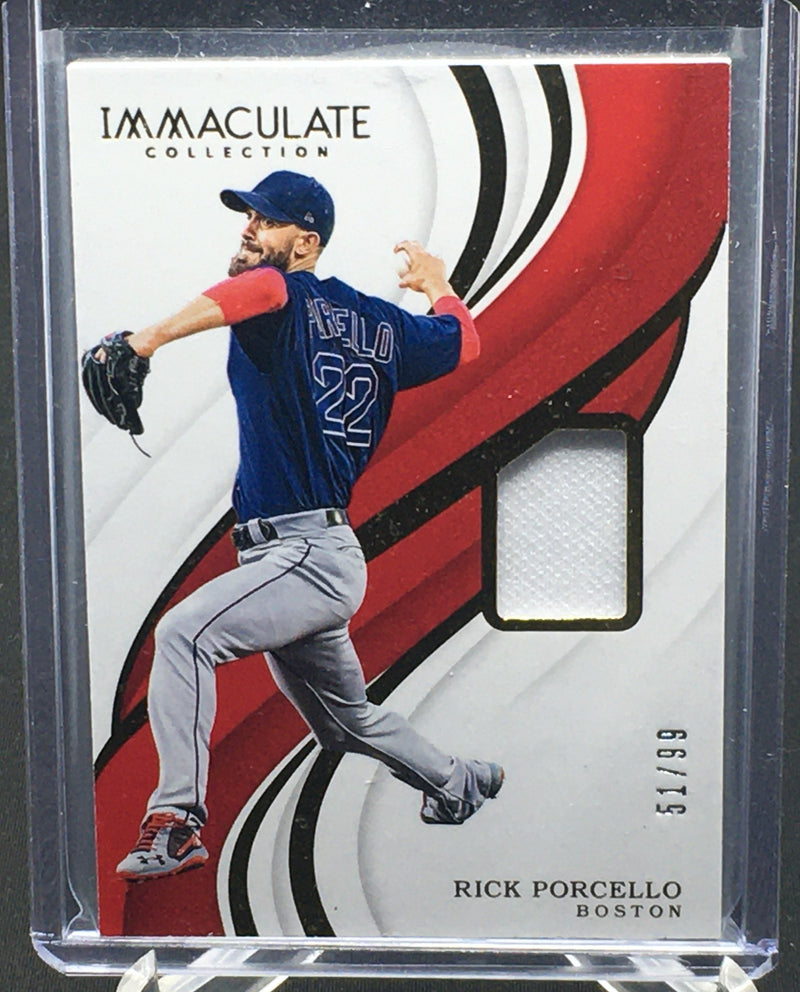 2019 PANINI IMMACULATE COLLECTION - R. PORCELLO - #134 - #'D/99 - JERSEY