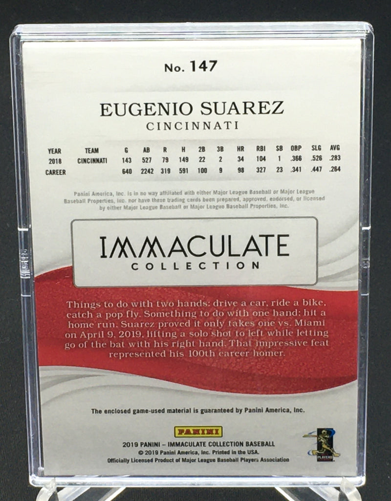 2019 PANINI IMMACULATE COLLECTION - E. SUAREZ - #147 - #'D/99 - JERSEY