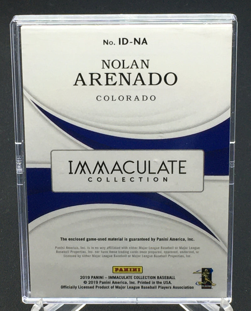 2019 PANINI IMMACULATE COLLECTION - N. ARENADO - #ID-NA - #'D/25 - JERSEY