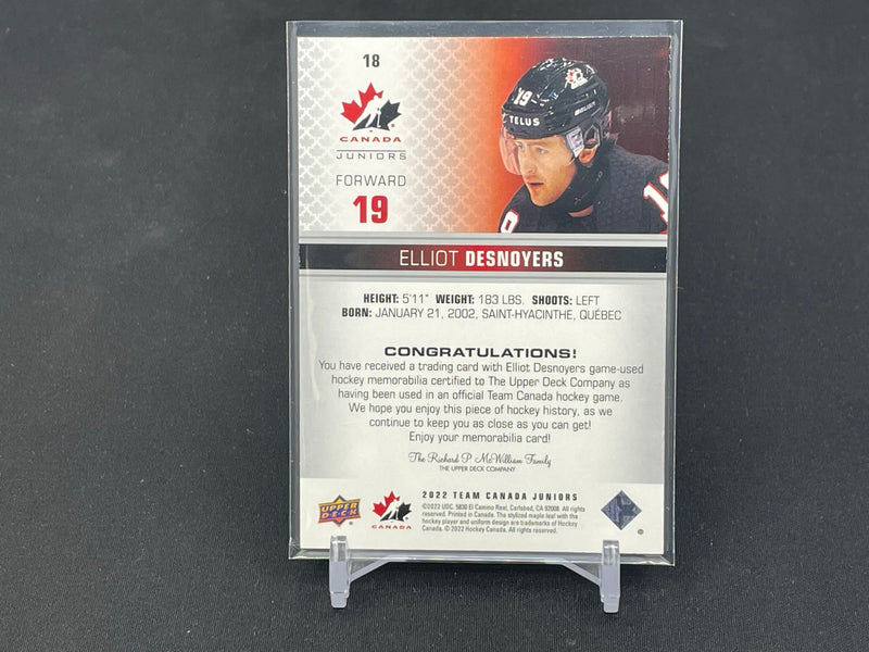 2022 UPPER DECK TEAM CANADA WORLD JUNIORS - E. DESNOYERS -