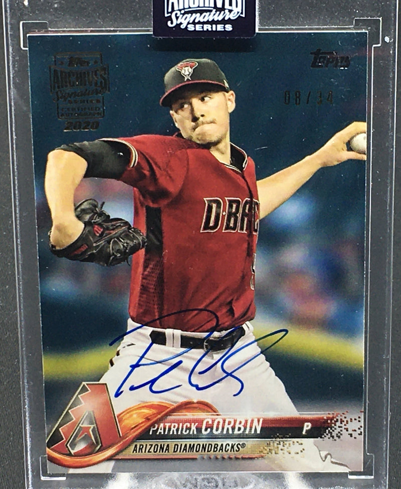 2020 TOPPS ARCHIVES SIGNATURES - 2018 TOPPS - P. CORBIN - #662 - #'D/34 - AUTOGRAPH