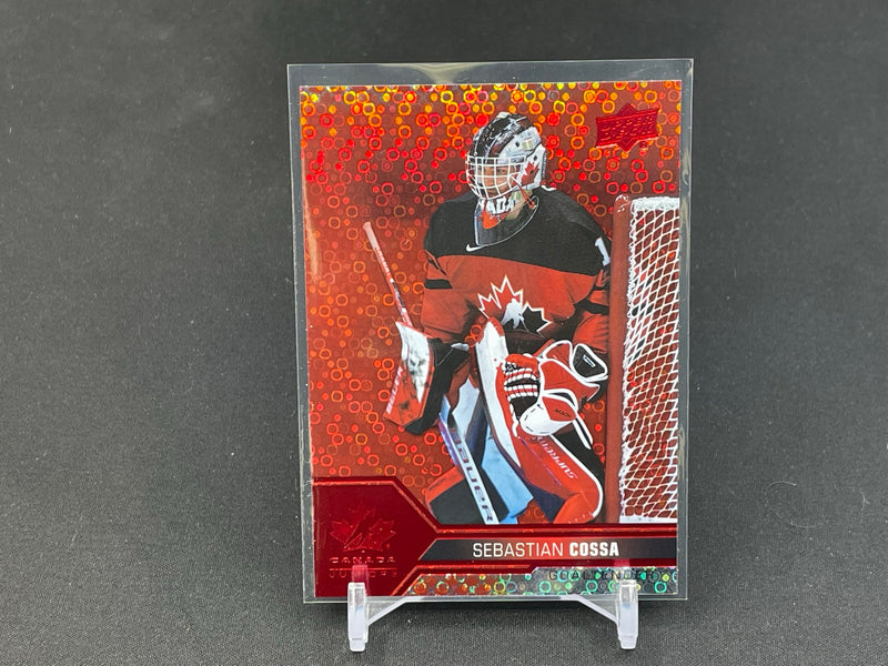 2022 UPPER DECK TEAM CANADA WORLD JUNIORS - RED CHAMPAGNE - S. COSSA -