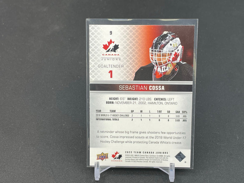 2022 UPPER DECK TEAM CANADA WORLD JUNIORS - RED CHAMPAGNE - S. COSSA -