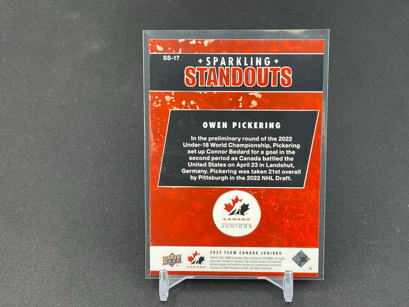 2022 UPPER DECK TEAM CANADA WORLD JUNIORS - SPARKLING STANDOUTS - O. PICKERING -
