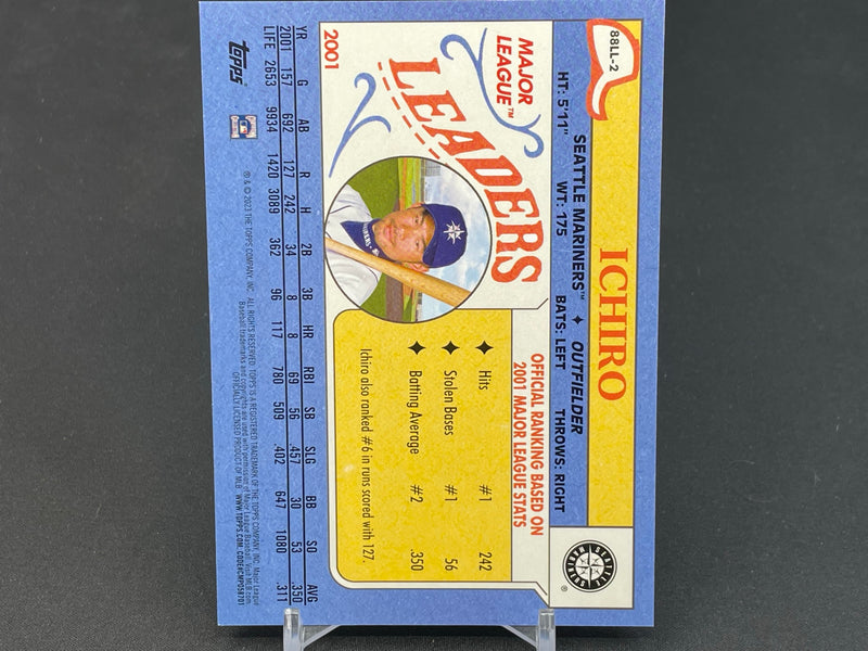 2023 TOPPS SERIES ONE - BOX TOPPER - ICHIRO - 88LL-2